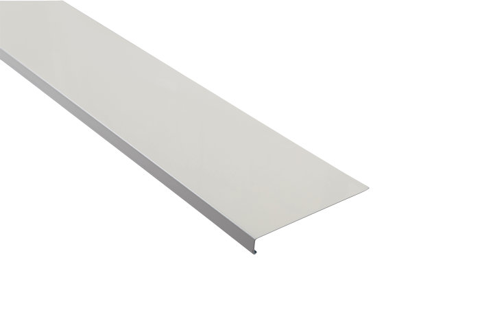 Sålbænk aluminium hvid - 15 x 125 mm x 2,5 m